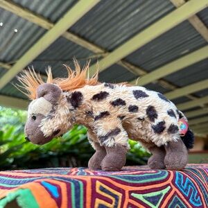 Spotted Hyena Adventure Planet Plush Stuffed Animal Toy 10” Wild Animal Plushie